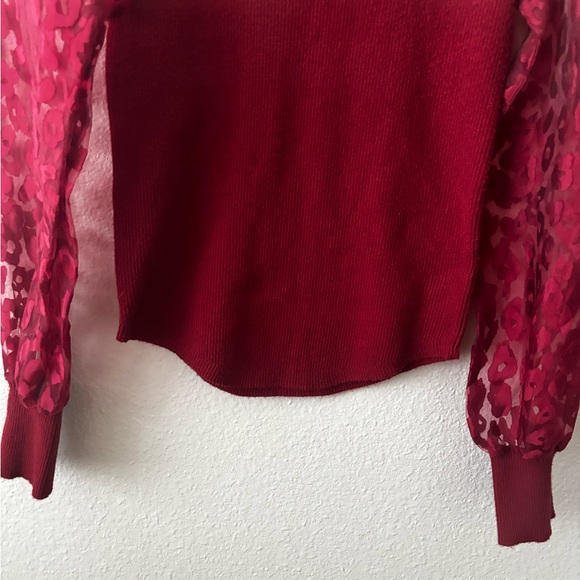 Entro Ribbed Red Sweater Party - Picture 6 of 6